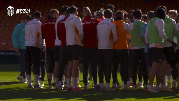 Valencia’s last training before facing Rayo